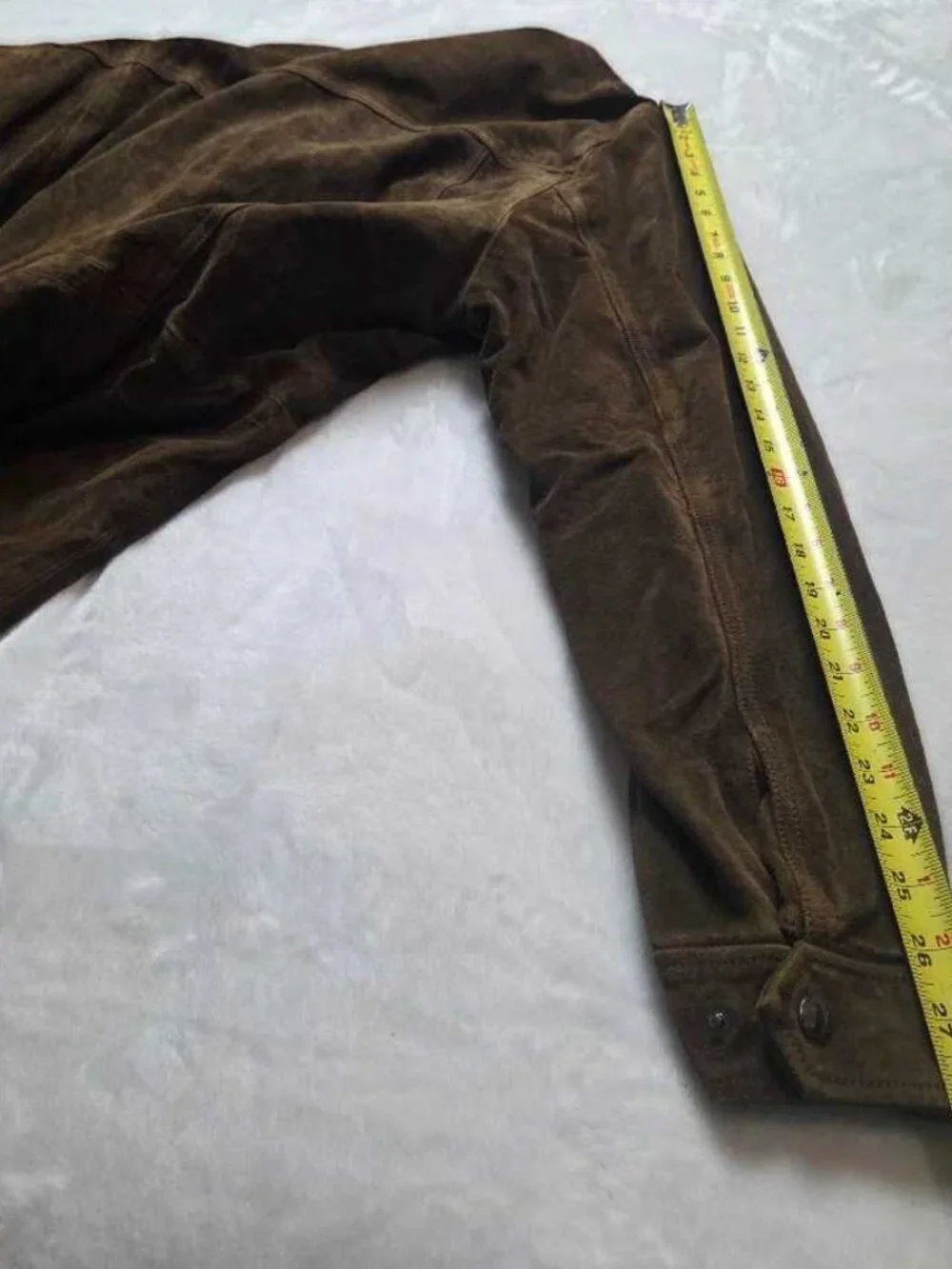 New XL Banana Republic 100% Leather modern suede jacket in brown